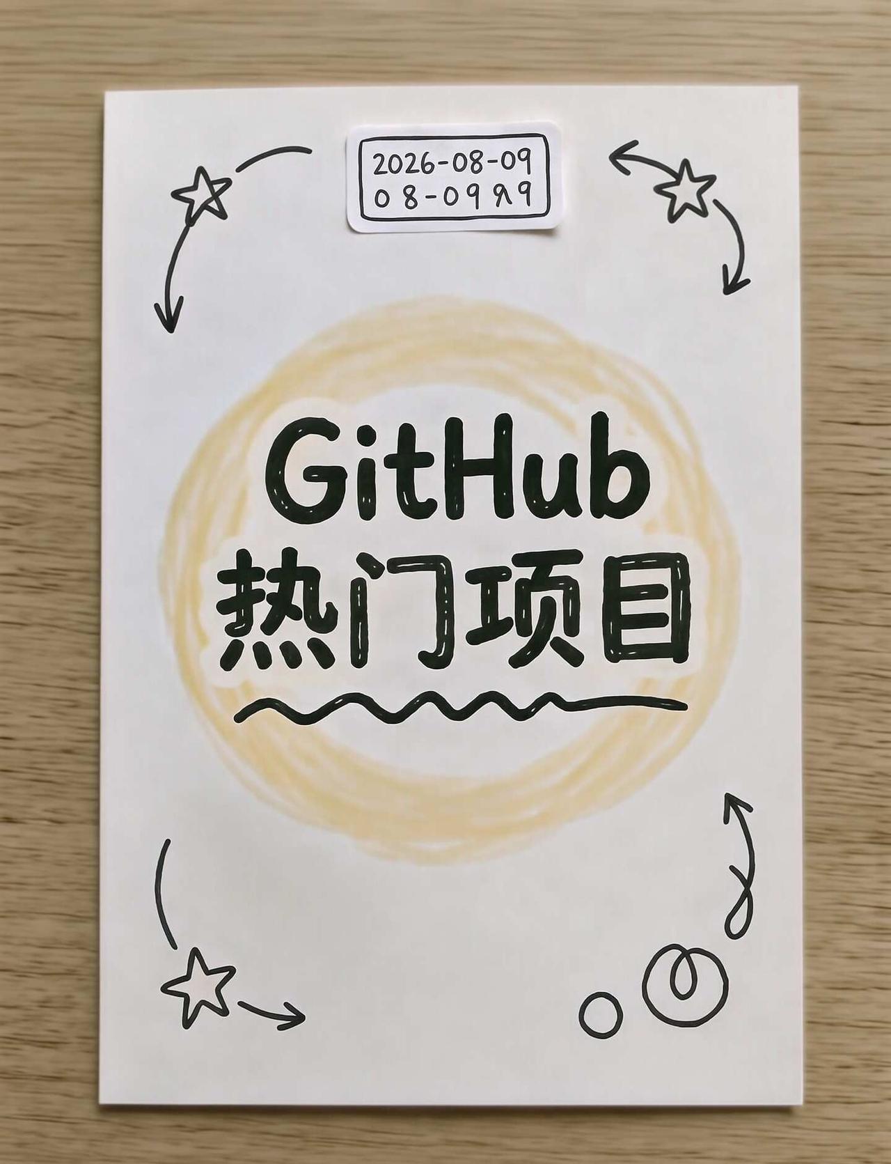 🔥 2026年08月09日 GitHub热门项目
🔥 2026年08月09日