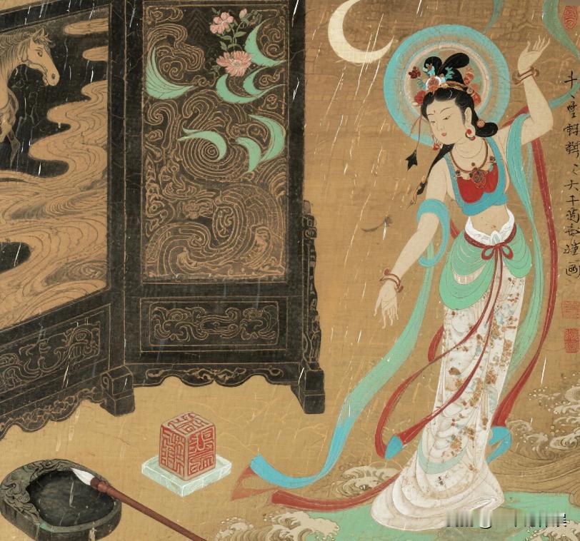 《千秋画》
秦砖汉瓦刻云雷，唐宫宋阙枕星晖
黄河笔走狂草势，长江墨泼工笔微
昆仑