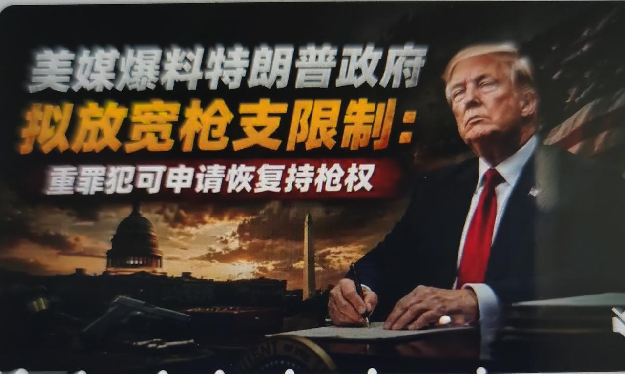 根据《华尔街日报》、美联社报道，特朗普司法部出台新规，建立申请通道，允许部分重罪
