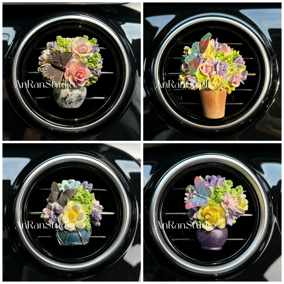 4款迷你盆花【硅胶模具】