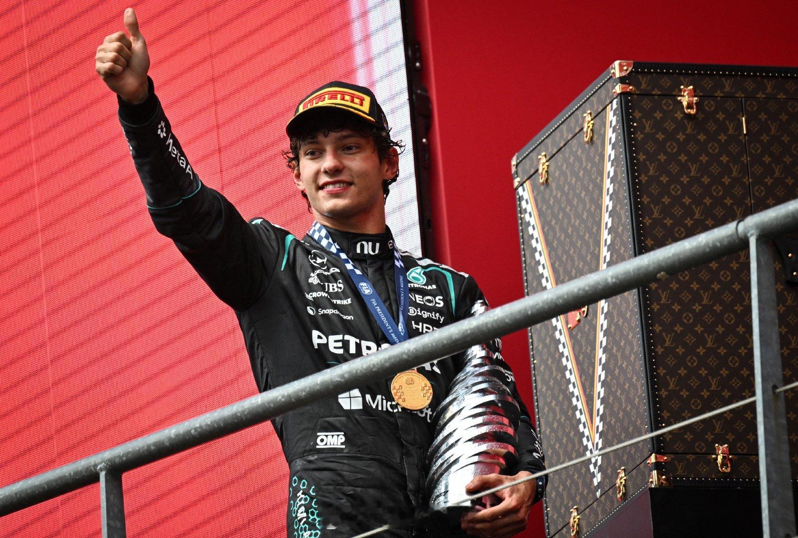 冠军滋味🥳快来看领奖台上的Kimi🤩F12026F1比利时大奖赛  cr：F