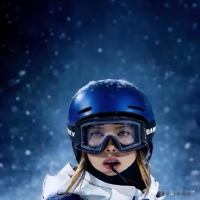 杨澜采访谷爱凌后发文：我们身后这张照片最近走红网络，拍摄于她大跳台决赛第二跳失误