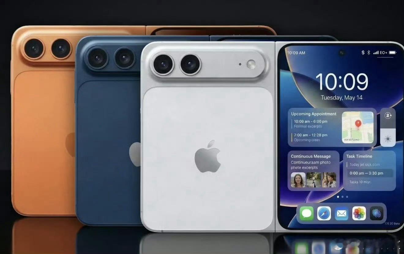 曝iPhoneFold机模这下基本板上钉钉了吧，苹果折叠屏iPhone Fold