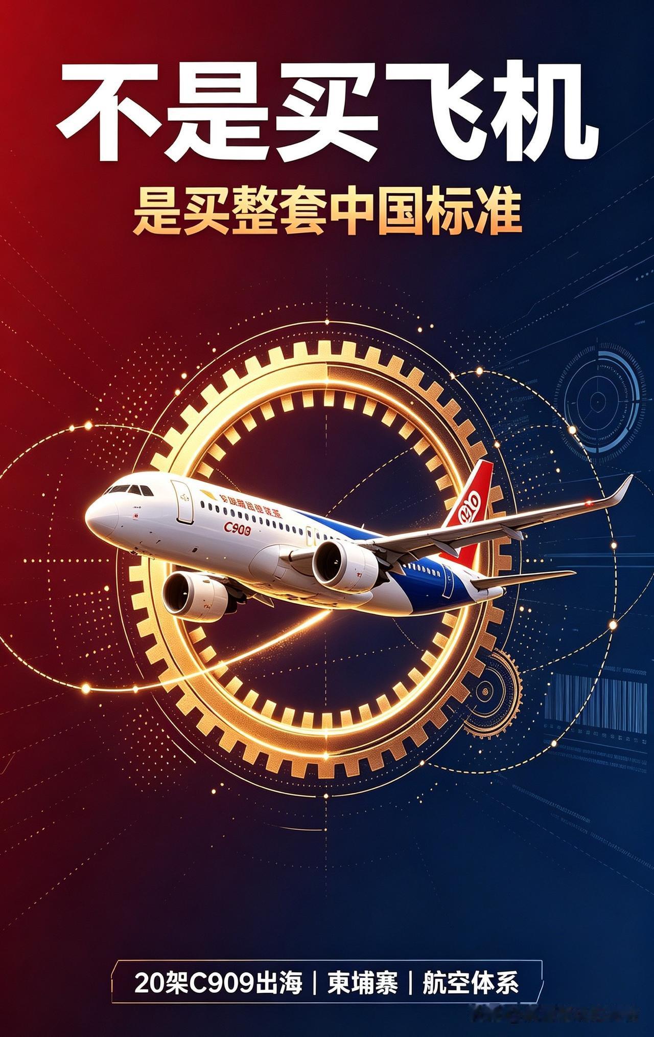 不只是买飞机！20架C909出海，背后是整套中国标准

近日，柬埔寨国家航空与中