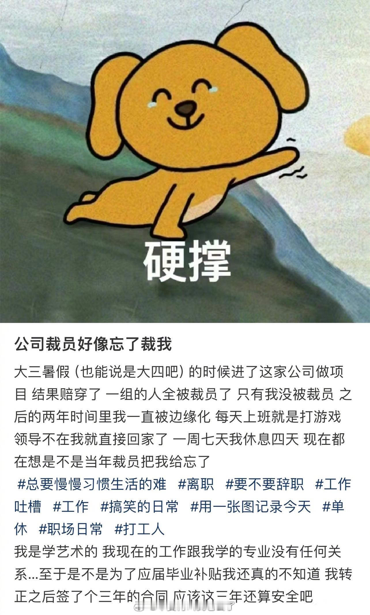 公司裁员好像忘了裁我 ​​​