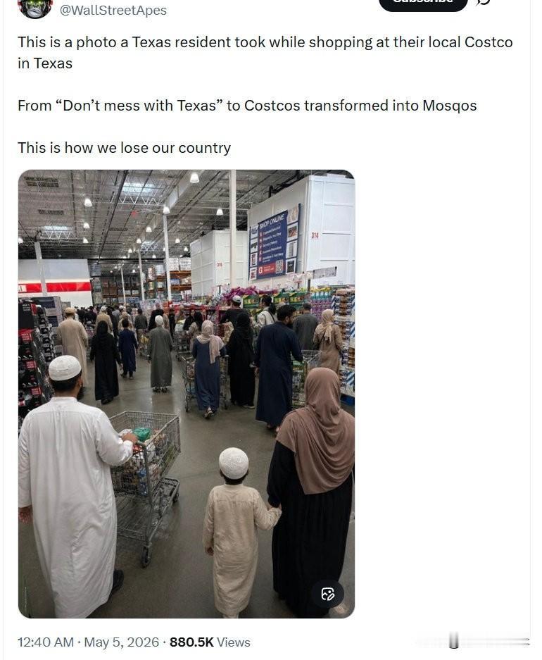 这是一位得克萨斯州居民在当地Costco购物时拍下的照片。
 
从“别惹得克萨斯