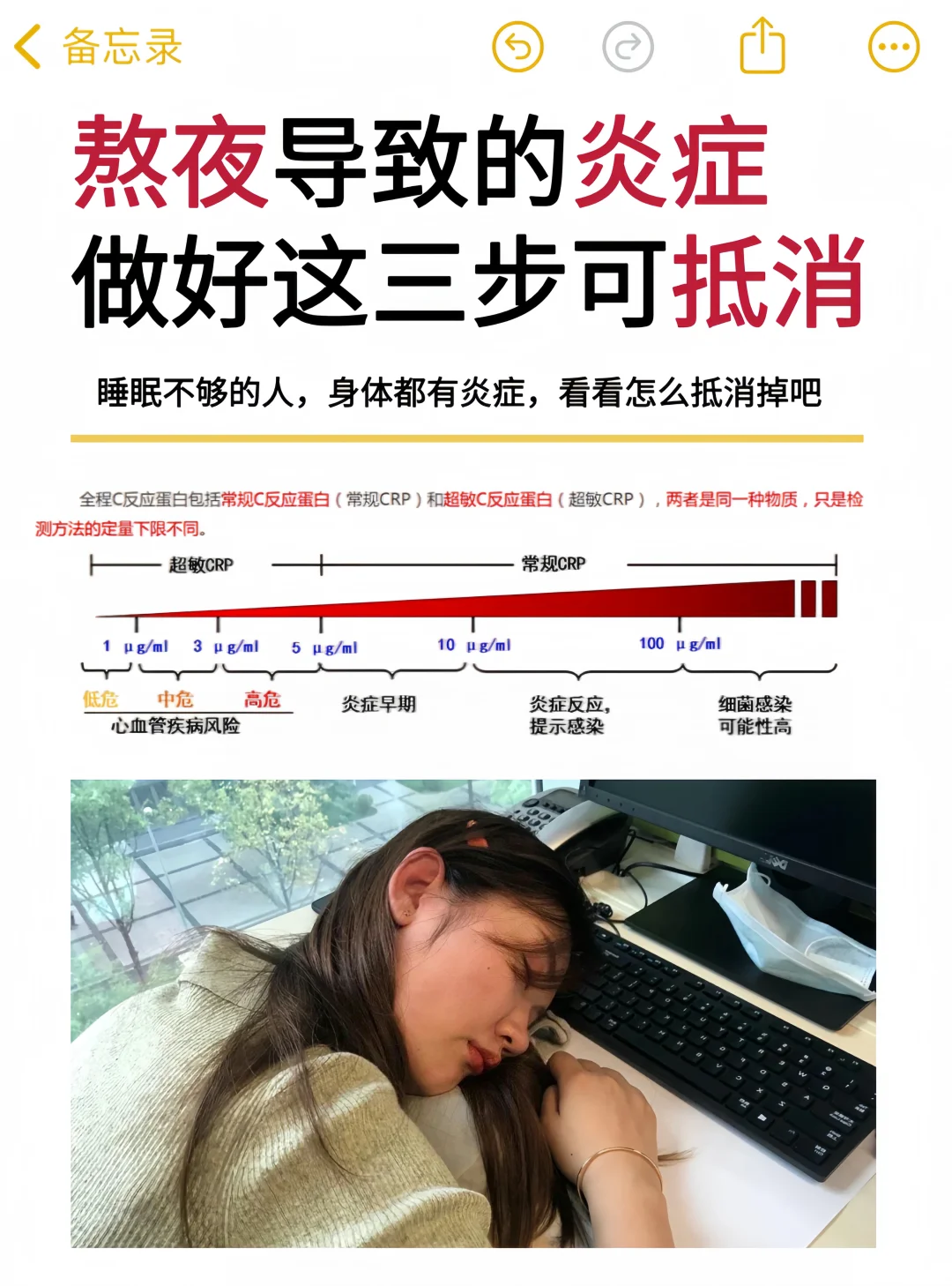 熬夜导致的炎症，原来可以这样抵消掉🔥
