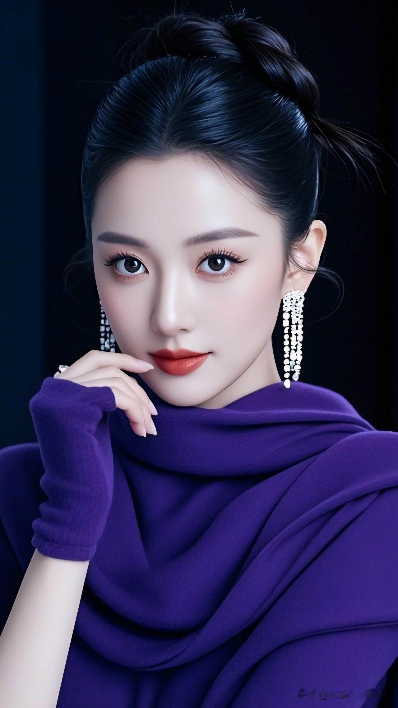 紫衣美人，玉佩轻摇。惊艳了时光的古装女演员你会想到谁 优雅紫调，尽显高贵气质！?