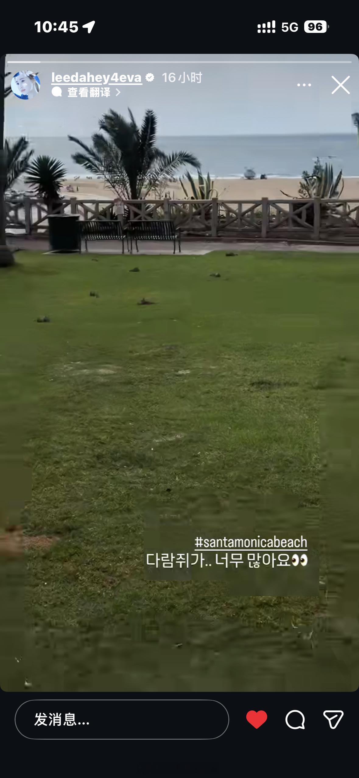 李多海  多多动态更新，在海滩玩儿