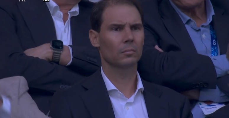 纳达尔观战澳网决赛 wow！两届赛会冠军、22届大满贯冠军纳达尔观战澳网男单决赛