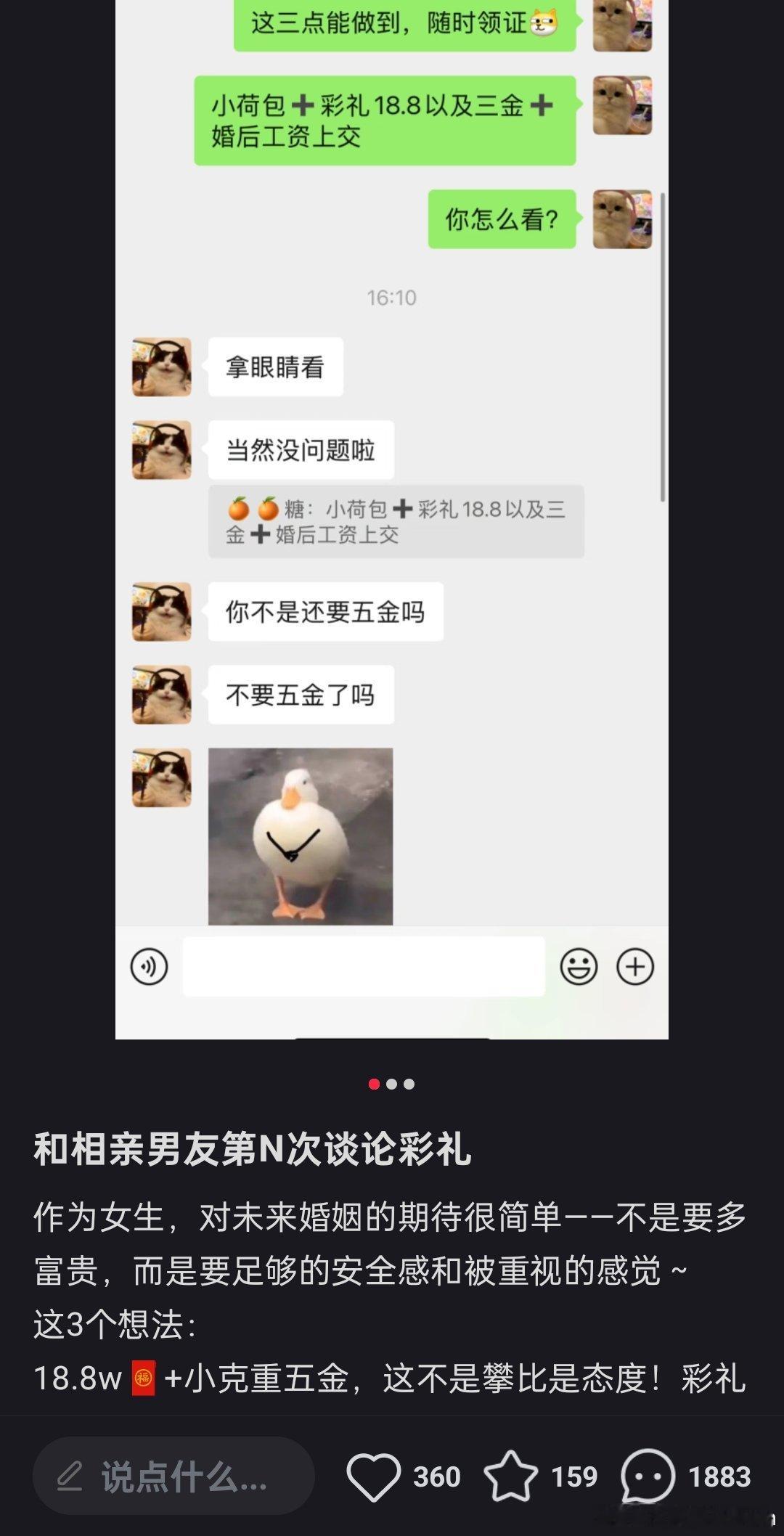 “对未来婚姻的期待很简单：不是要多富贵，而是要足够的安全感和被重视的感觉” 