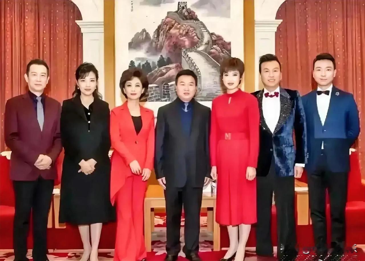 哇塞，央视七位主持人同框啦！康辉帅气超有魅力，周涛风采迷人，海燕和桑晨的红色服饰