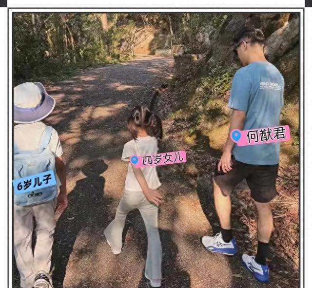 奚梦瑶儿子6岁到爸爸肩膀，这基因太狠了