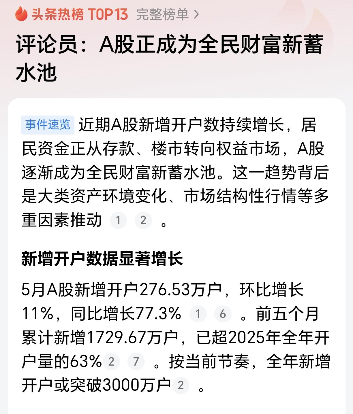 赶快炒股了！A股正在成为财富蓄水池！近期以来，由于A股维持高位，不少科技股等板块