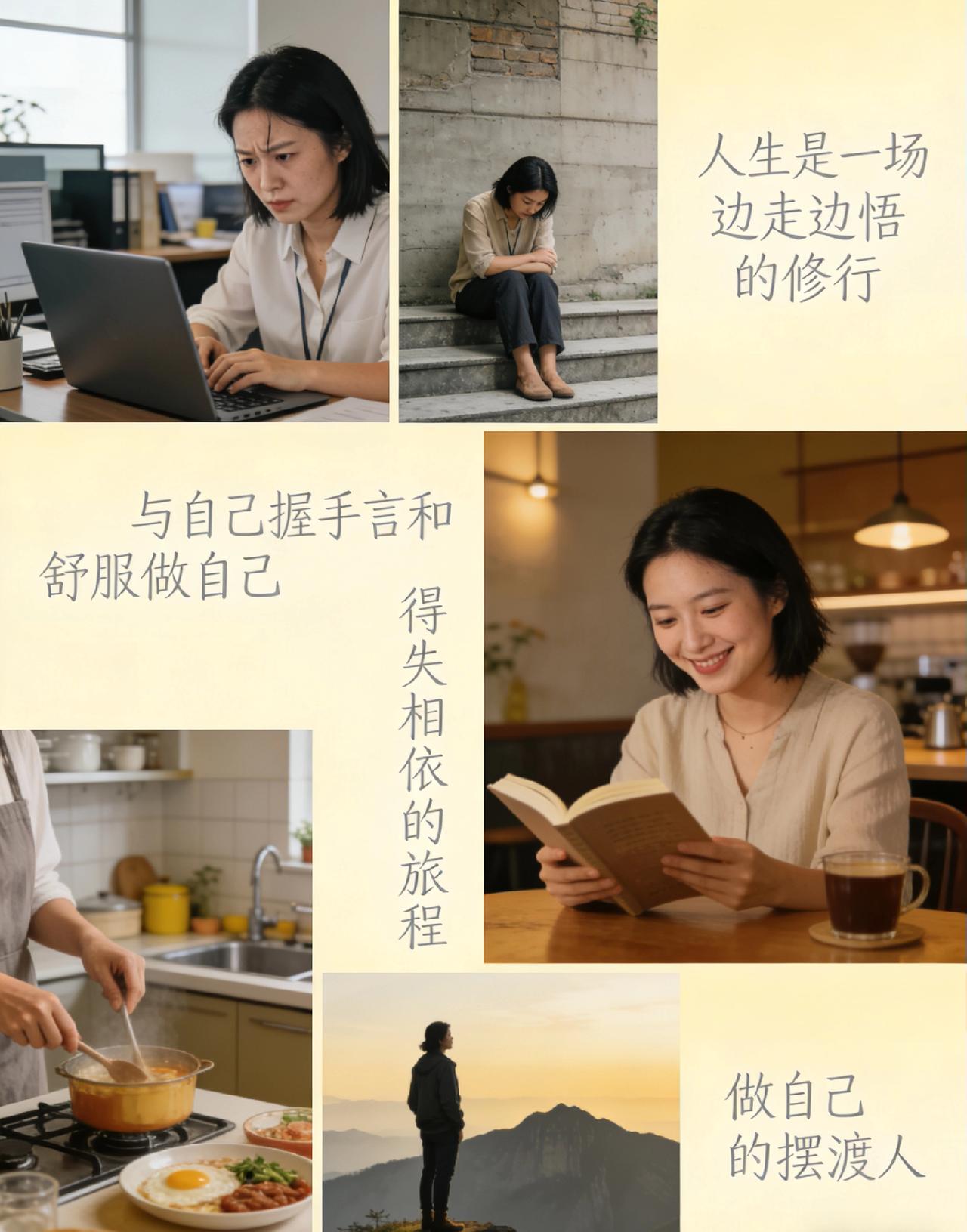 年轻时总想着和世界掰手腕，渴望活成别人眼中的耀眼模样，为了未达成的目标焦虑，为了