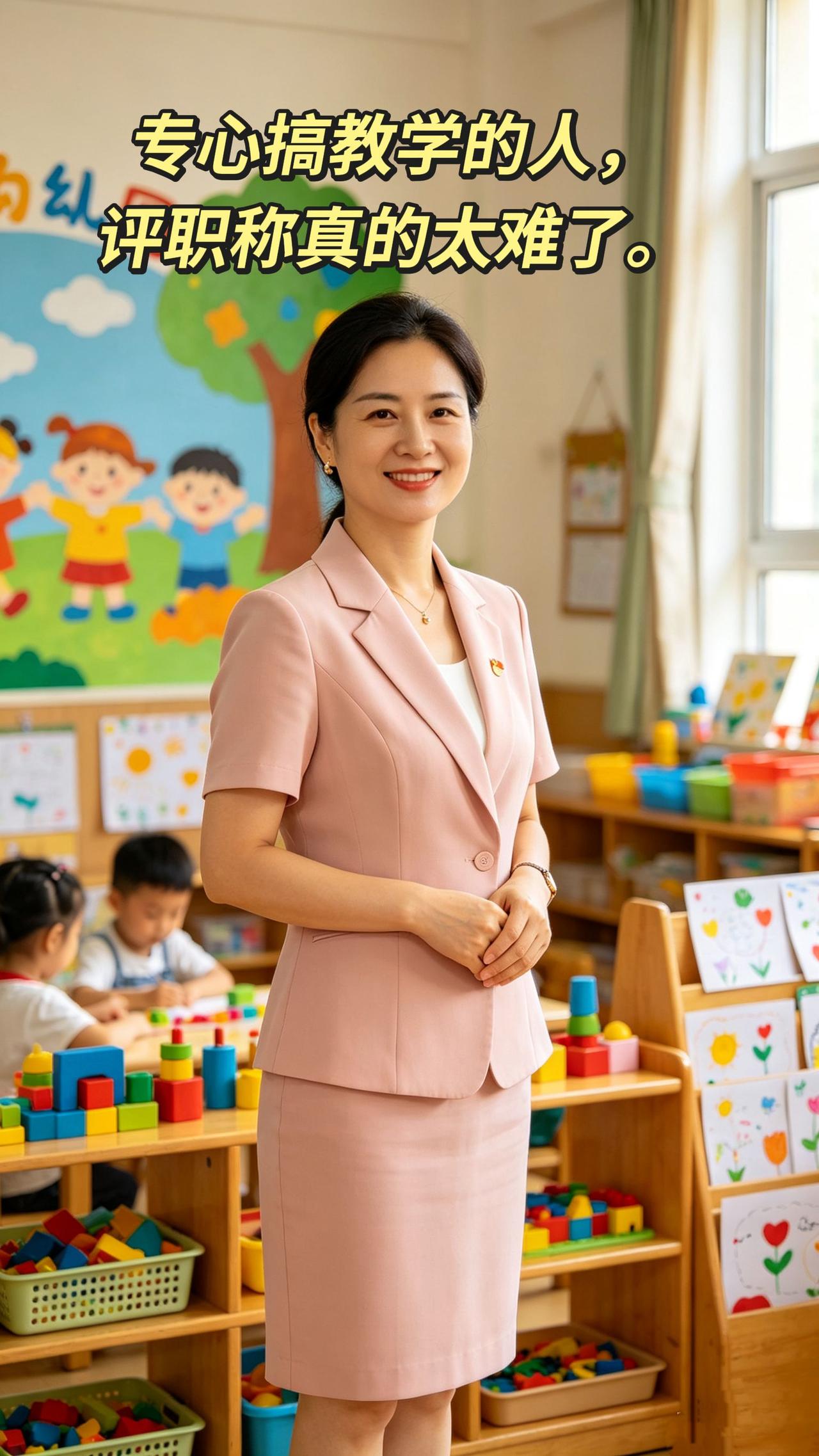 有没有同款老师？
一门心思备课、上课、管学生，把所有精力都放在教学上。
等到评职