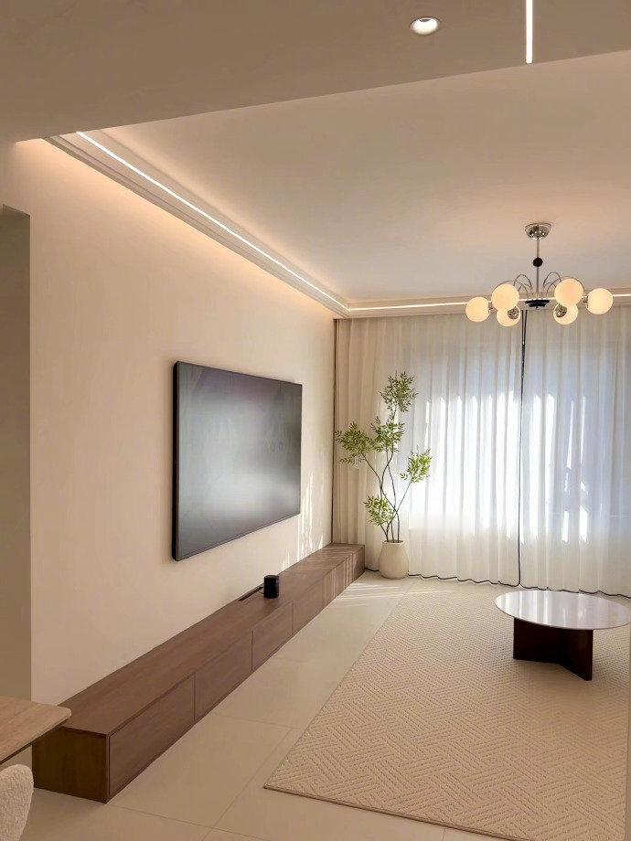 简单、清爽、干净三居室，给大家参考 