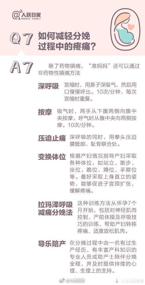 准妈准爸看过来！九图回答科学分娩那些事