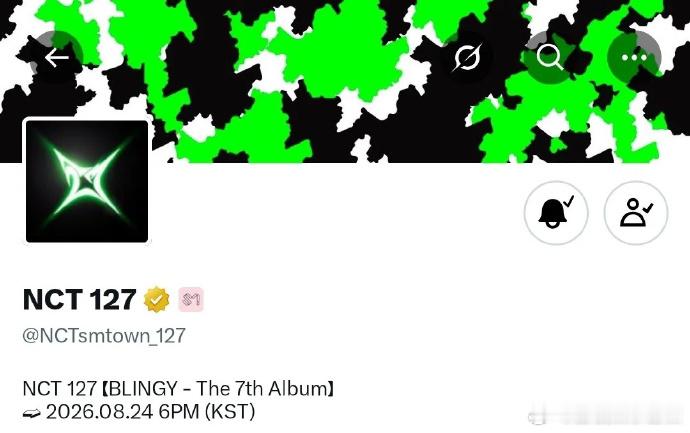 NCT127官推时隔763天换版头回归最初的NEO风格，NCT127官推时隔76