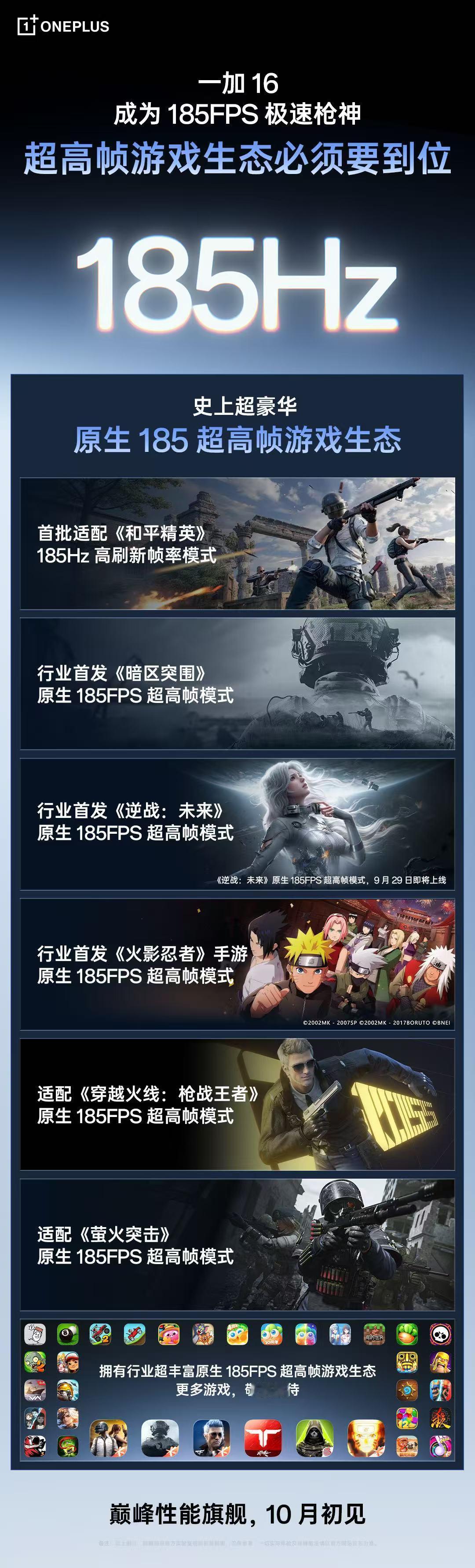一加16这波原生185Hz游戏生态怎样？《和平精英》首批适配，《暗区突围》行业首