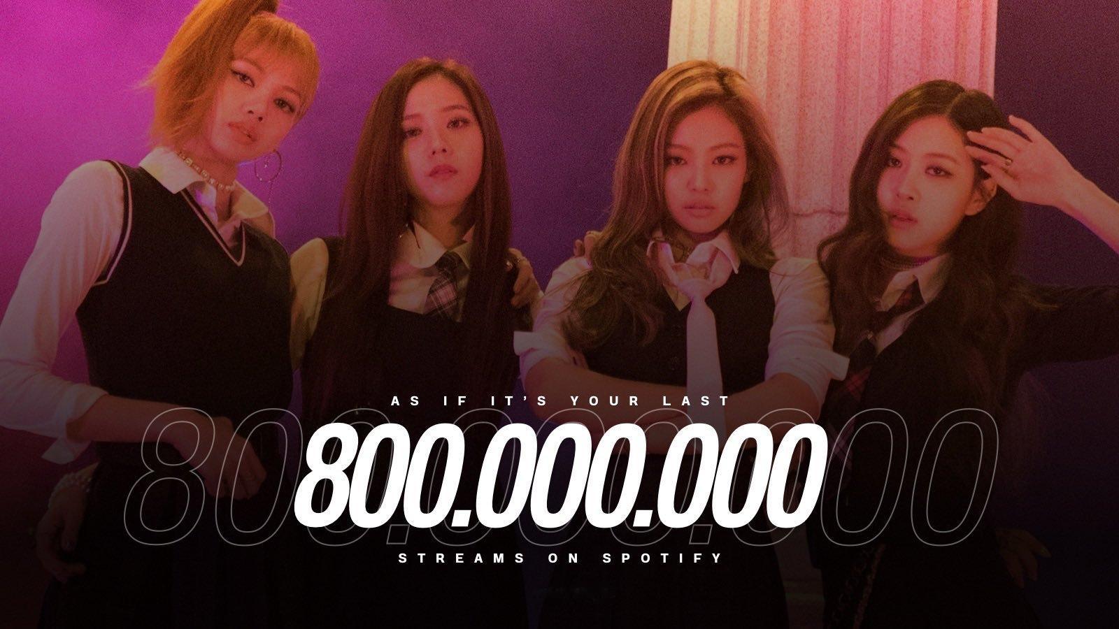 BLACKPINK 「AS IF IT'S YOUR LAST」Spotify流