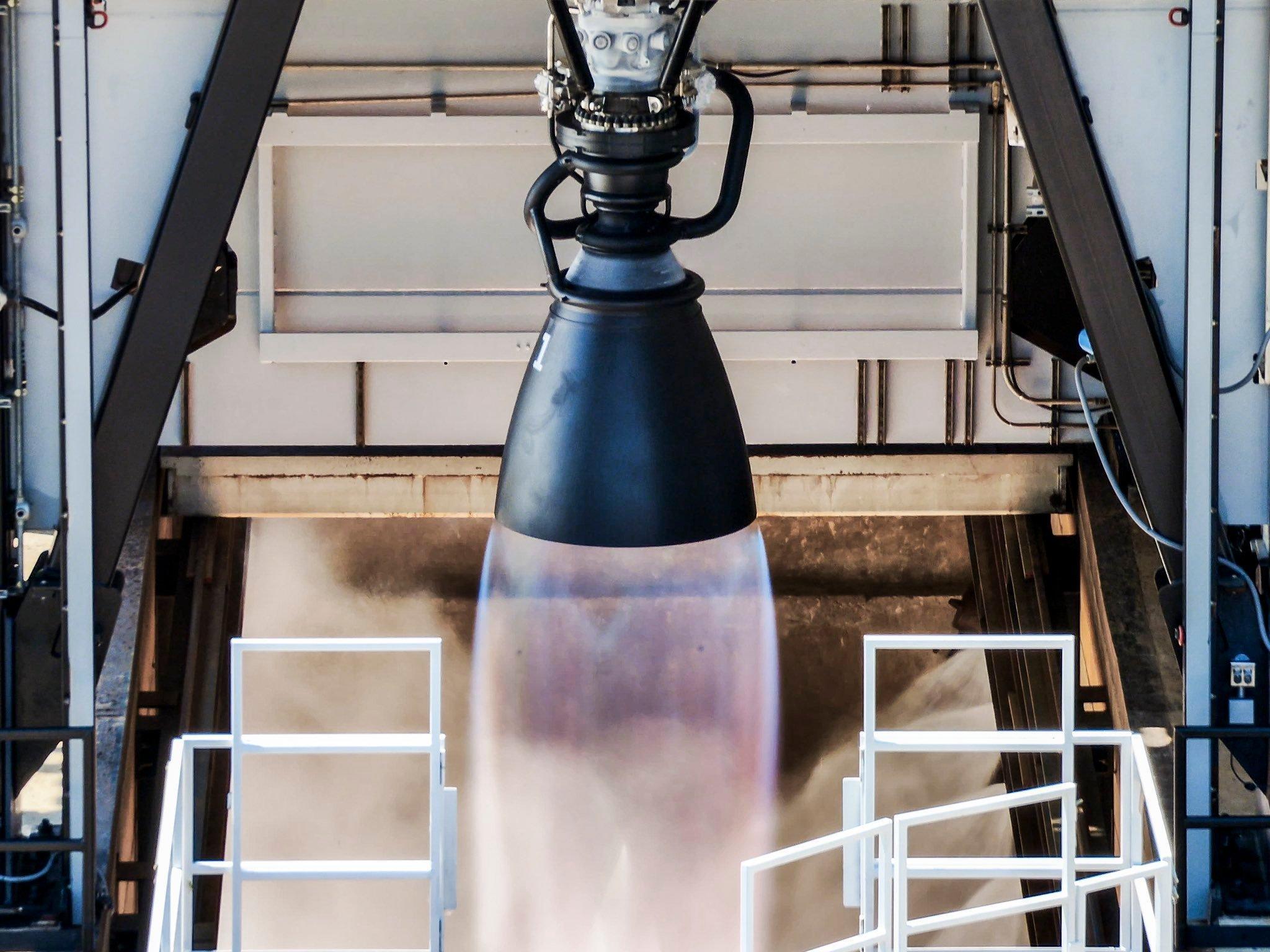 SpaceX猛禽3发动机试车图像 ​​​