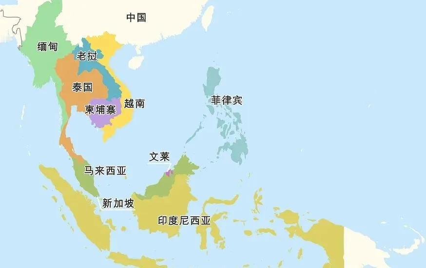 东盟十国GDP排名！
老挝：143亿美元，不如义乌市；
文莱：152亿美元，不如