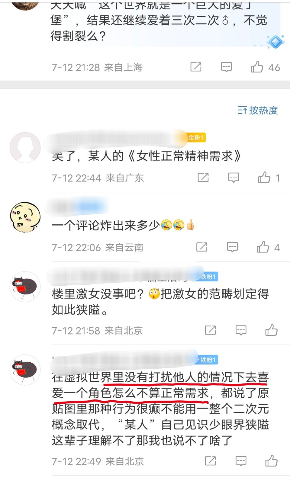 为了纸片男征讨辱骂女人的群体是？这个群体尊重女人，甚至尊重自身吗？ta不听不听，