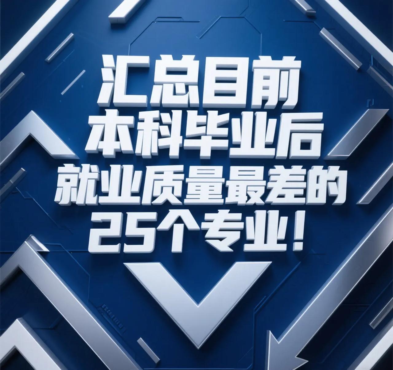 汇总目前本科毕业后就业质量最差的25个专业！
1.土木工程、
2.历史学、
3.