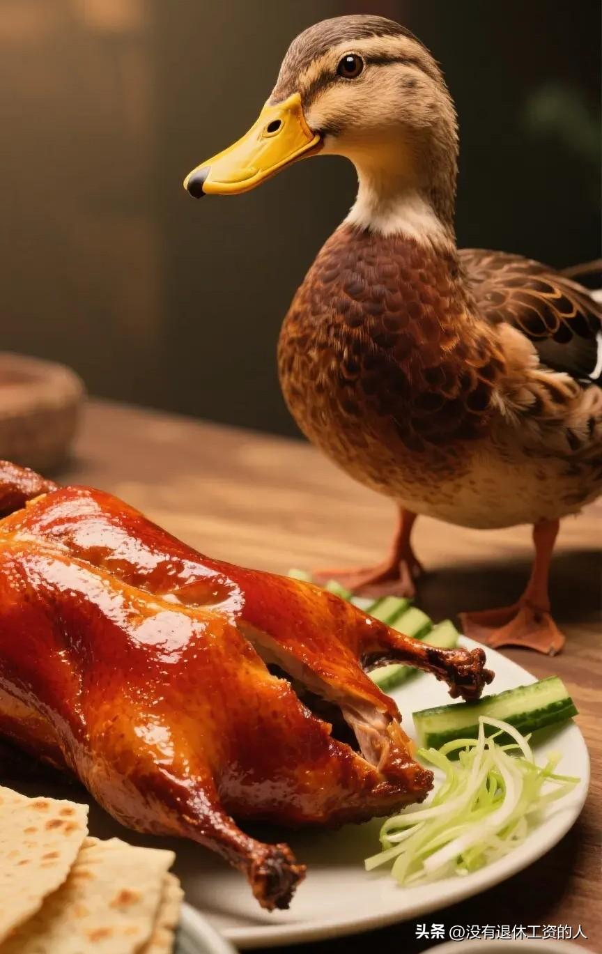 市场上买一只活鸭50块钱，而烤鸭只要18块，同样是鸭子，这价格差距也太大了吧，难