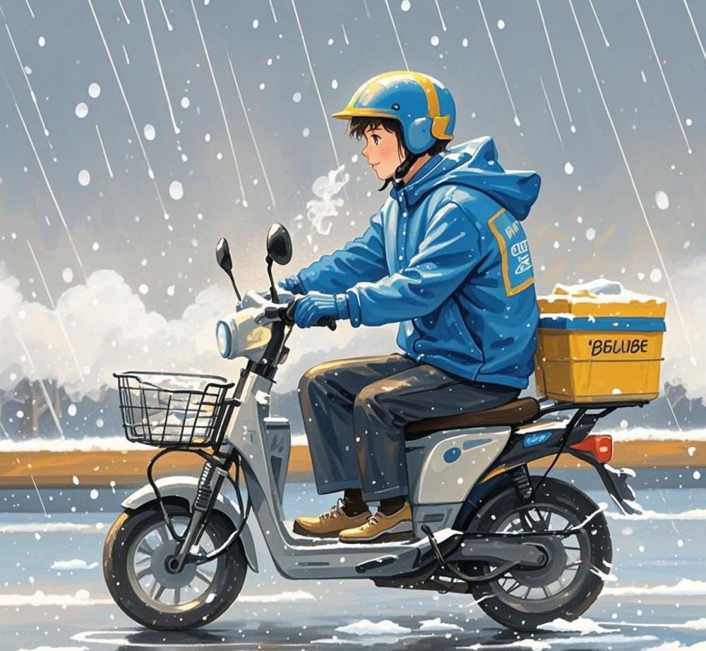 跑外卖好干吗？说句实在的，饿不着，但想挣大钱难。天热时汗能湿透三层衣服，冬天手冻