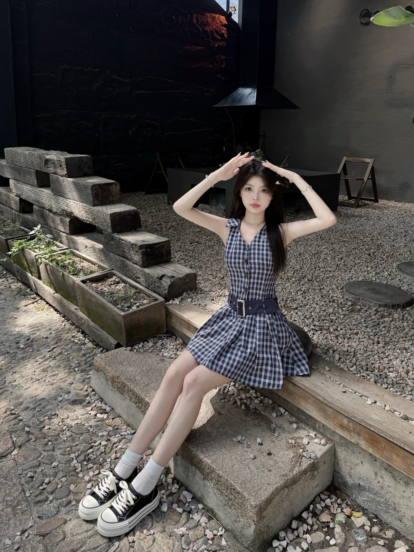 格纹裙的夏天