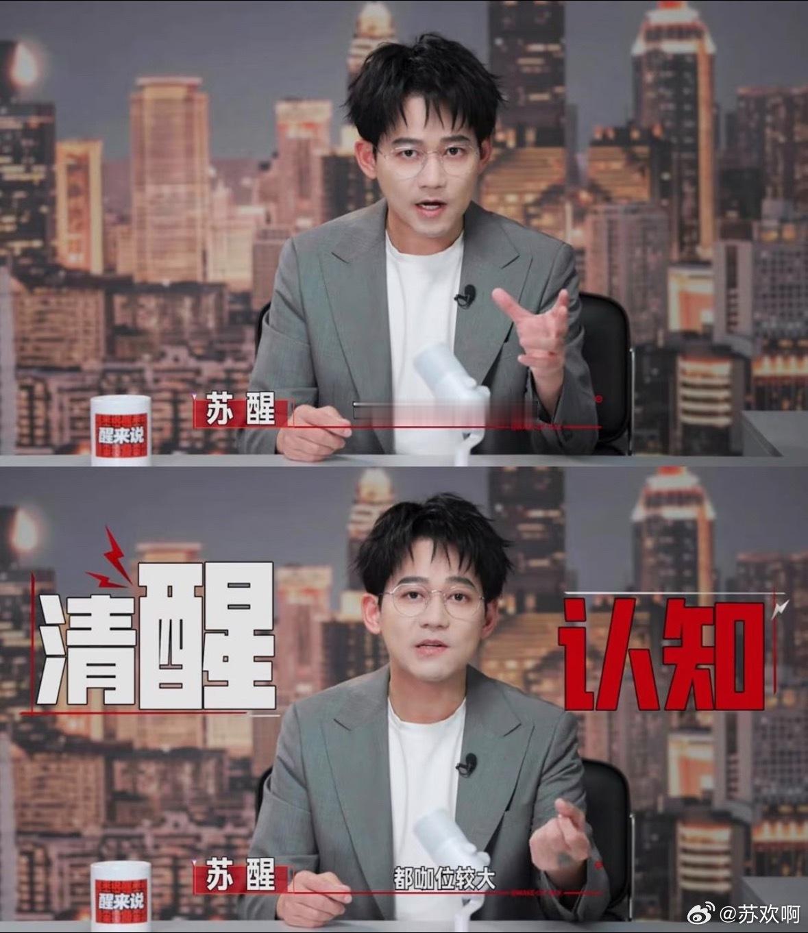 苏醒谈谢娜李荣浩亲自下场苏醒也太敢说了！在播客《醒来说》聊艺人自媒体发言，拿谢娜