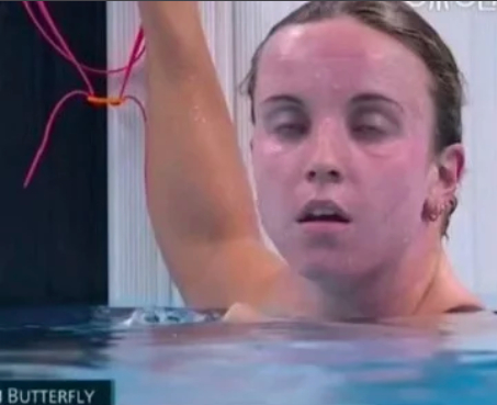 #美国游泳队紫脸到底是什么# 难道是新人种：紫种人？ ​​​