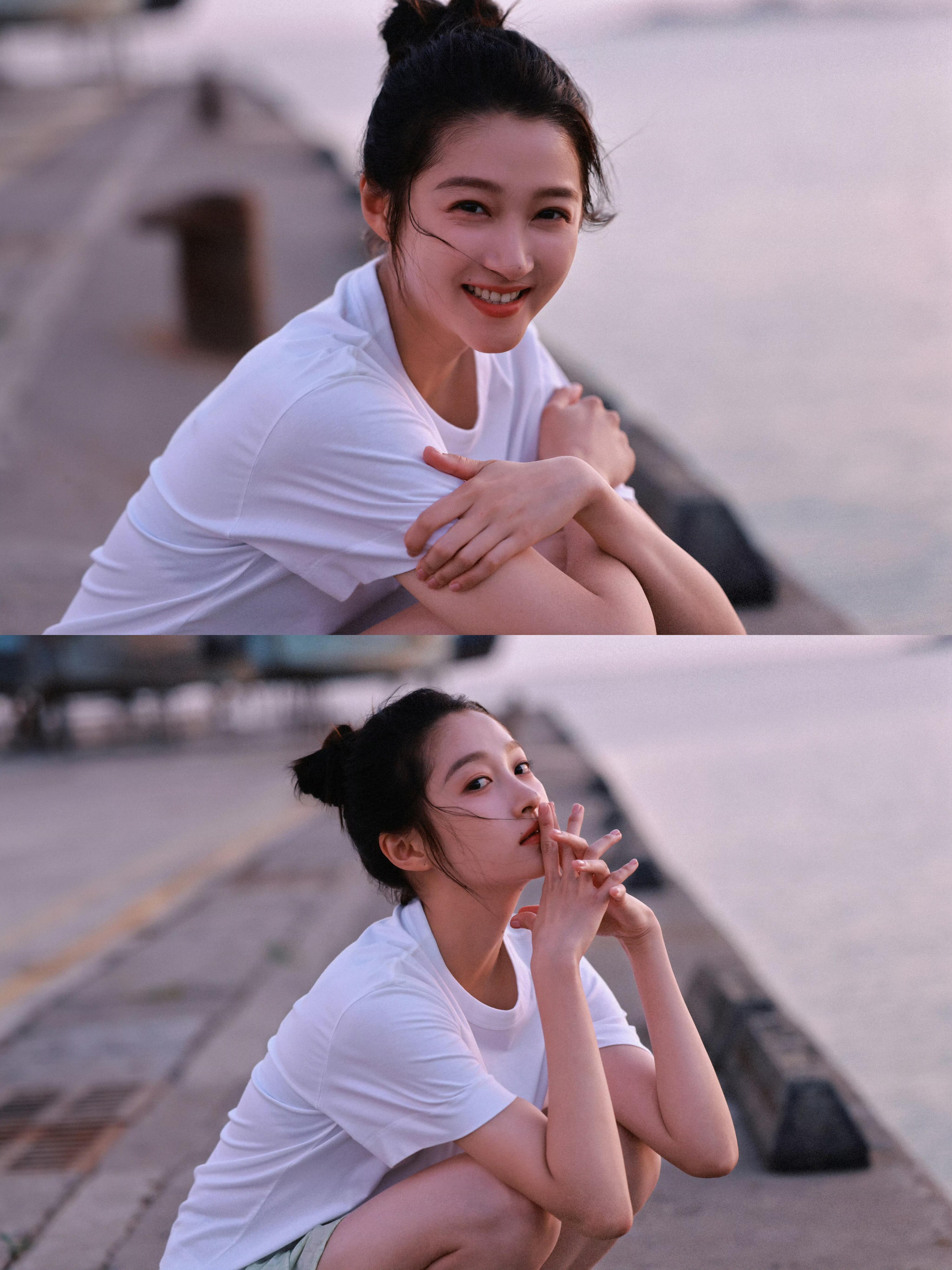 关晓彤最近真的特别美，而且感觉这一组图有一种特别有生命力的感觉，我真的好喜欢[流