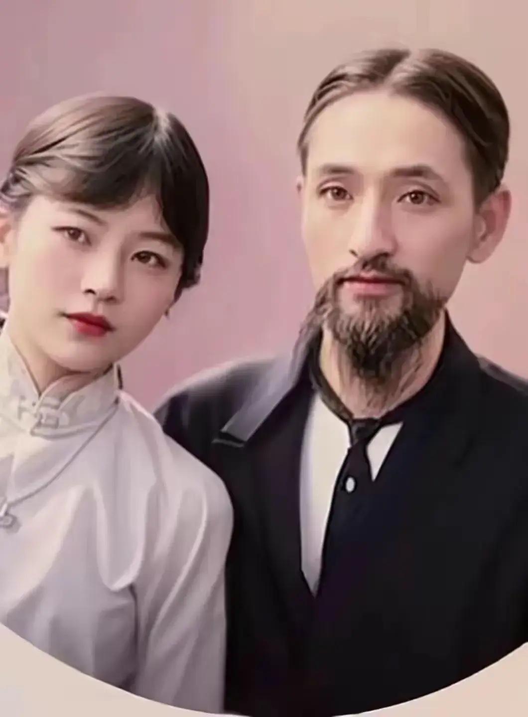 这是林徽因和父亲林长民的真实样貌，都看看吧，少女时代的林徽因，青春干净的像一块璞