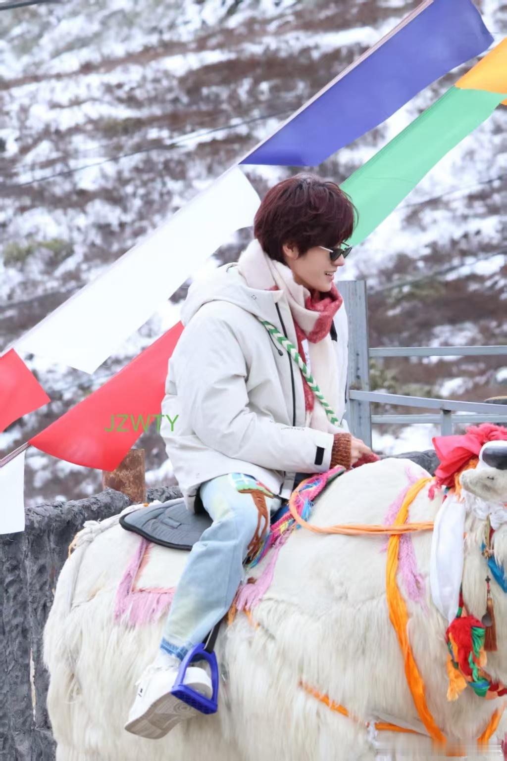 张真源骑牛张真源骑牦牛挺好的 ​​​