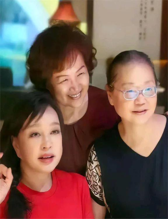 刘晓庆晒同学聚会，状态也太好了吧，同学聚会像两代人，她衣着简单加上一条麻花辫，看