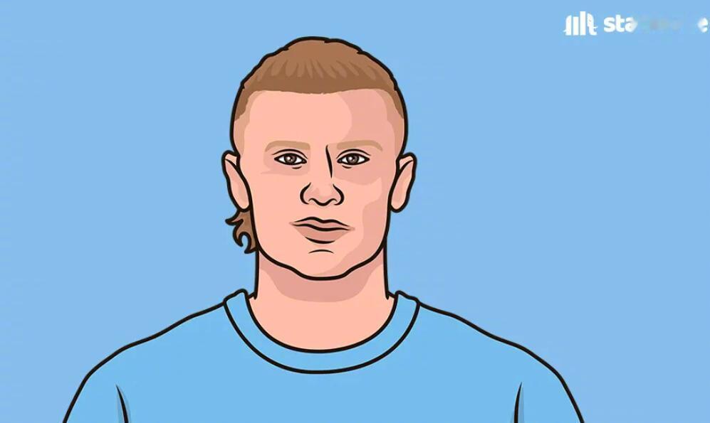 英超联赛，曼城3-0完胜利物浦，StatMuse FC统计了一则关于哈兰德的数据