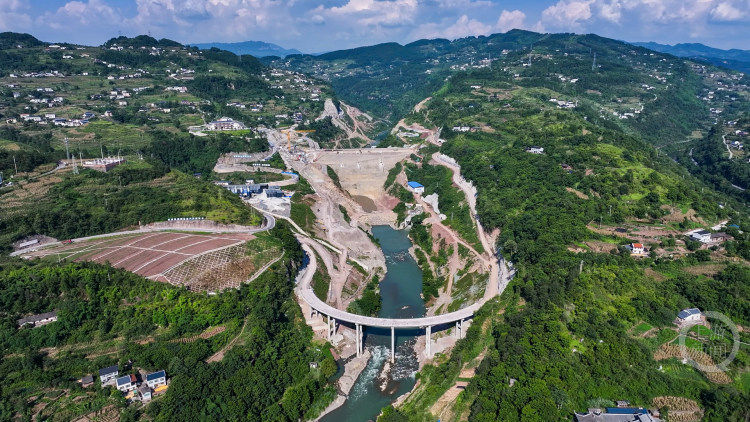 重庆藻渡水库大坝完成填筑 2027年将下闸蓄水