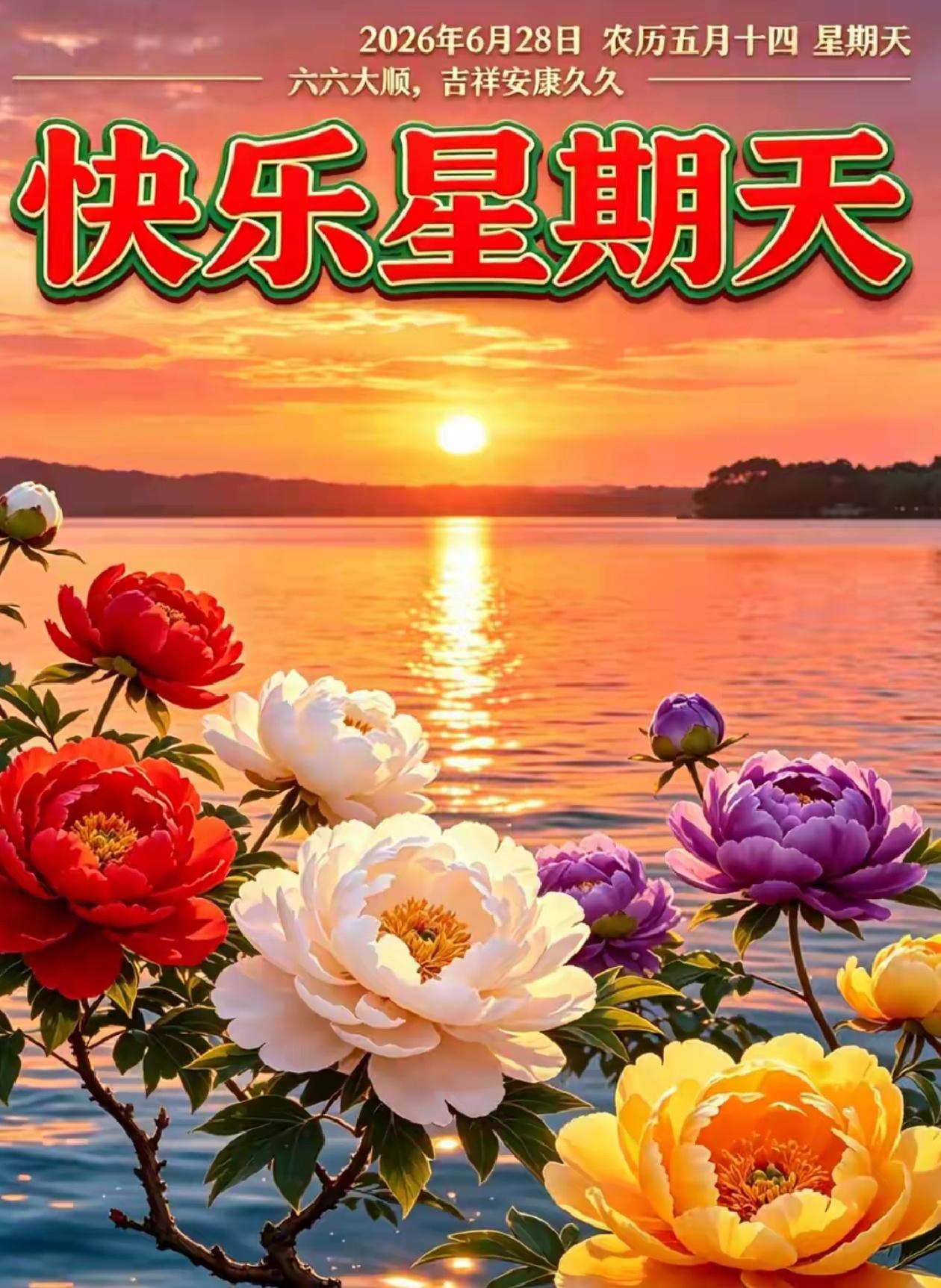 🌺2026./6.28盛夏晨光.纳福安康🌺

🌴🍎朝霞裹着人间温柔小光景