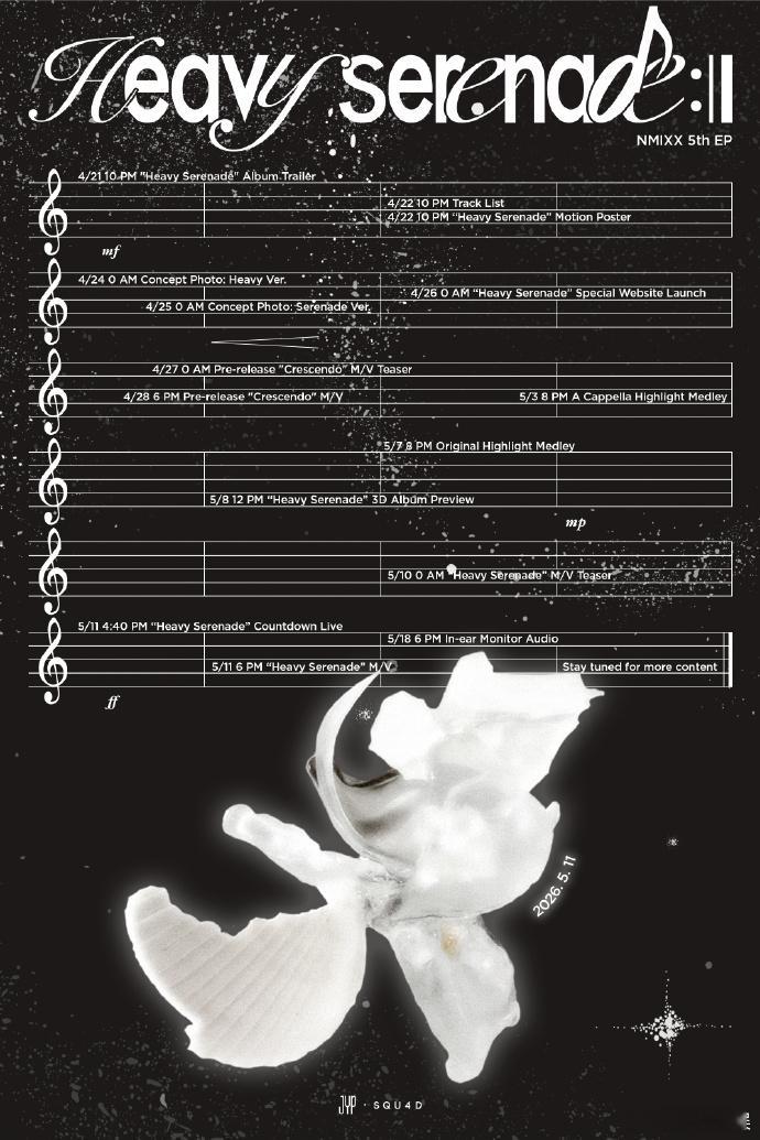 NMIXX回归预告 发布最新回归预告，将于5月11日回归。NMIXX