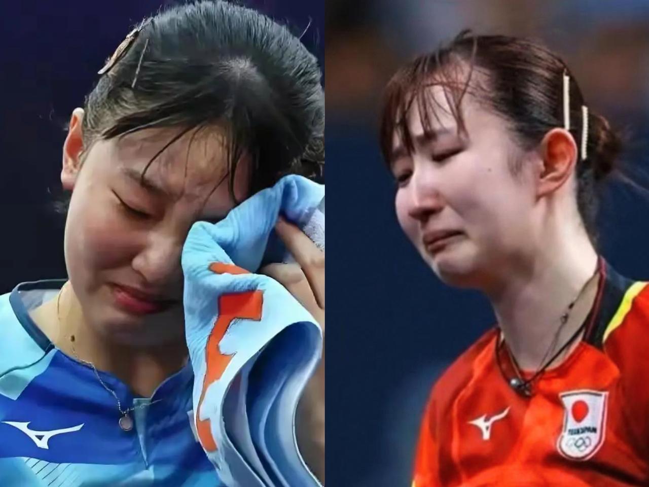早田希娜哭了，
因为张本美和输了，
亚锦赛陈熠3:0战胜张本美和夺冠，
作为张本