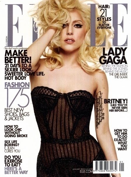 Lady Gaga ELLE 封面一览，全球累计登封70次+，来感受嘎女王的排面