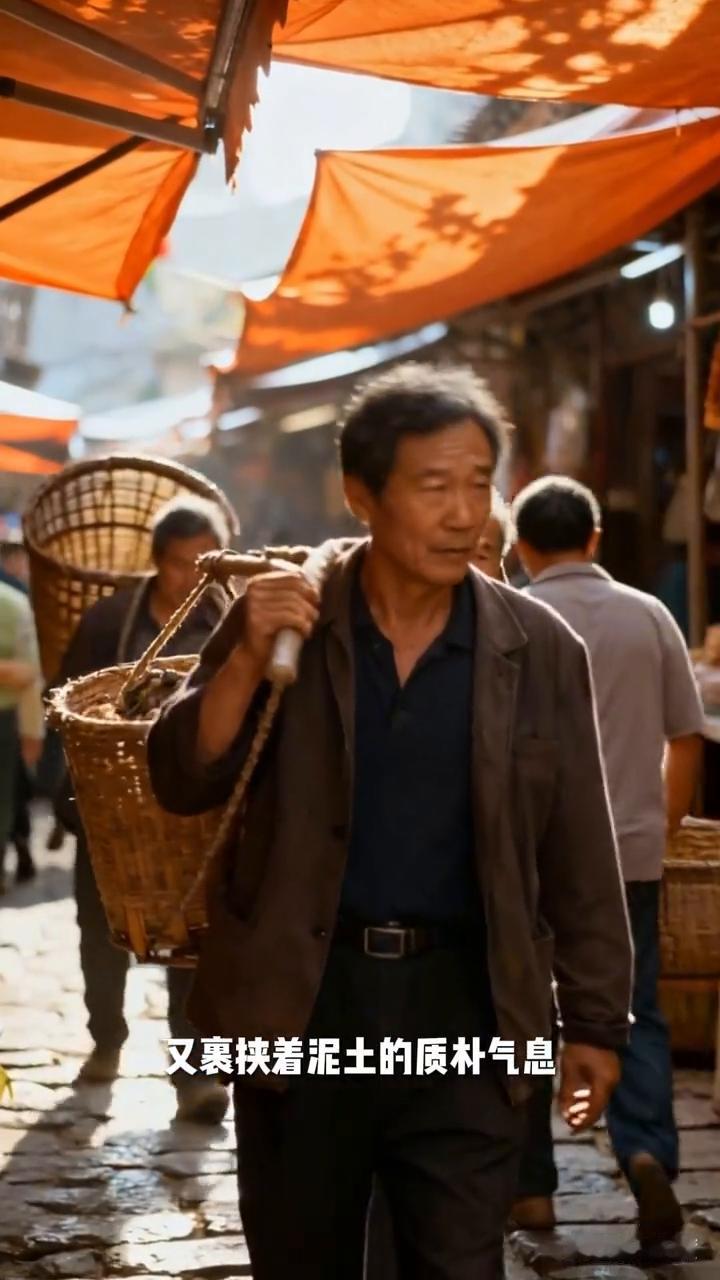 平视镜头缓缓铺屏，中南部乡镇的集市如鲜活长卷在眼前铺陈，错落有致的现代楼宇褪去了