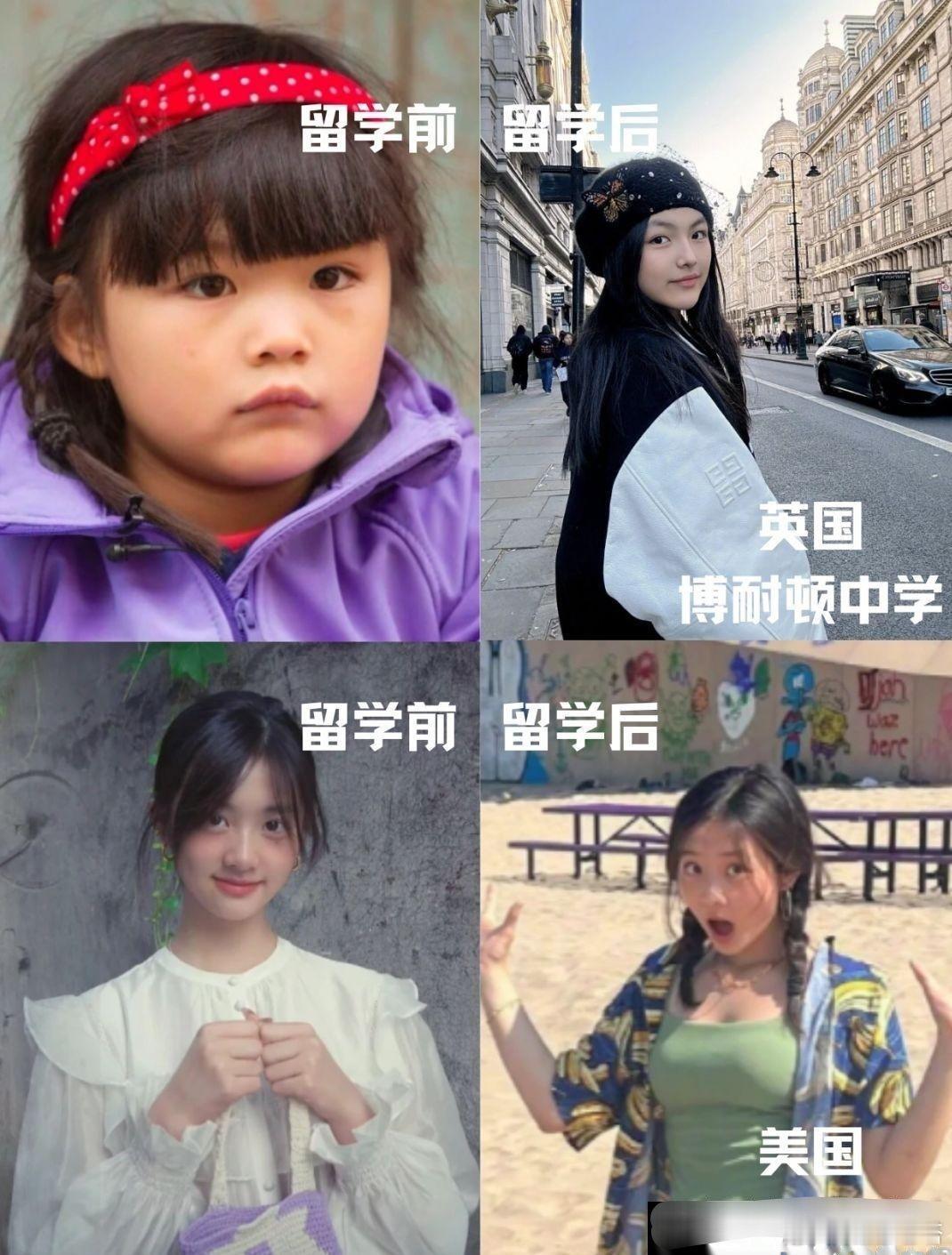 明星留学前后，英美教育差别好大 