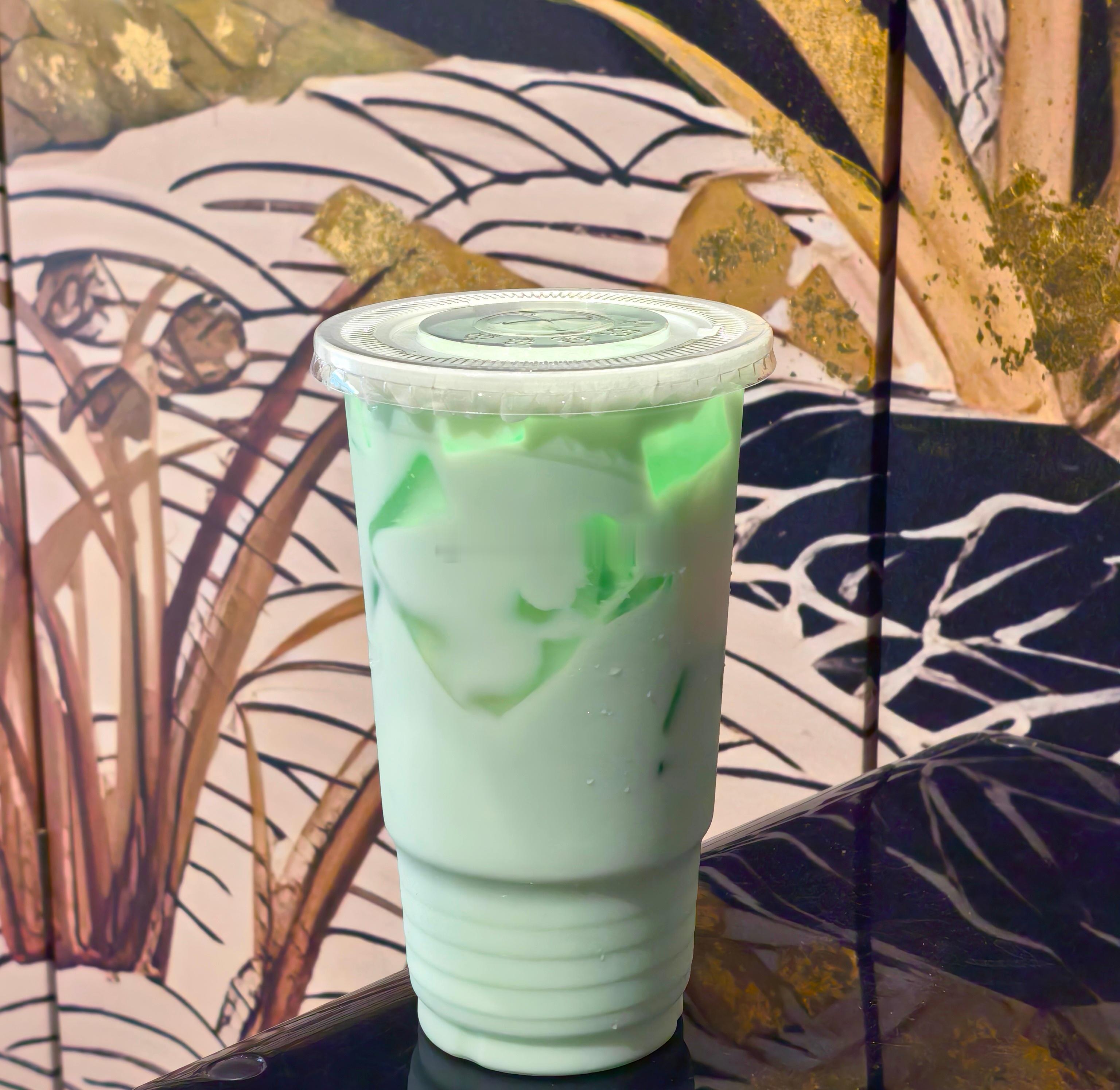 秋天的第一杯奶茶：冰吸薄荷椰椰冻。透心凉，暑气立减。生活手记生活手记