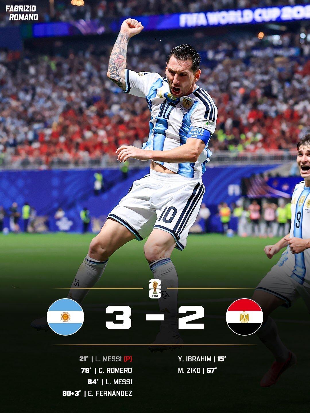北京时间7月8日凌晨，2026美加墨世界杯1/8决赛，阿根廷0-2落后、13分钟