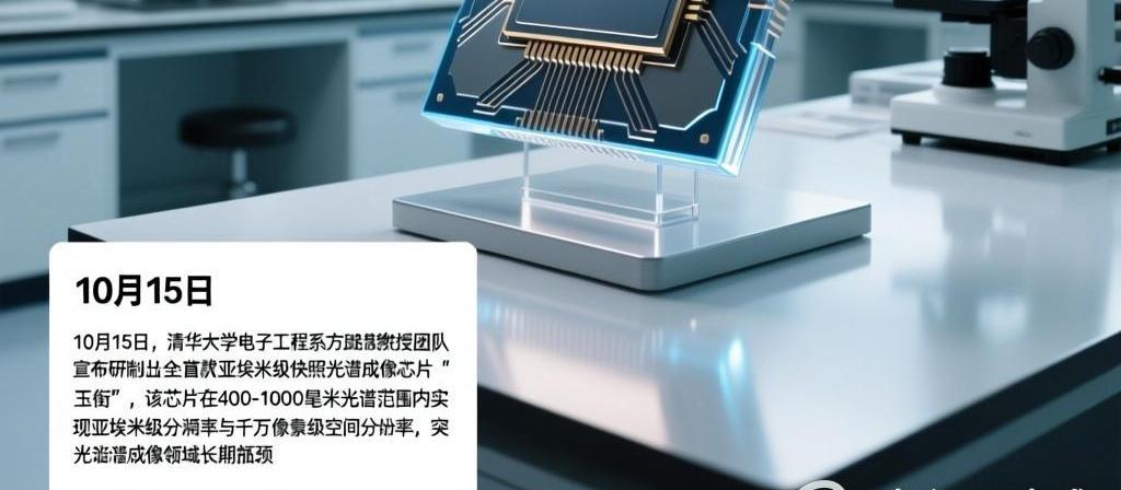 10月15日，清华大学电子工程系方璐教授团队宣布研制出全球首款亚埃米级快照光谱成