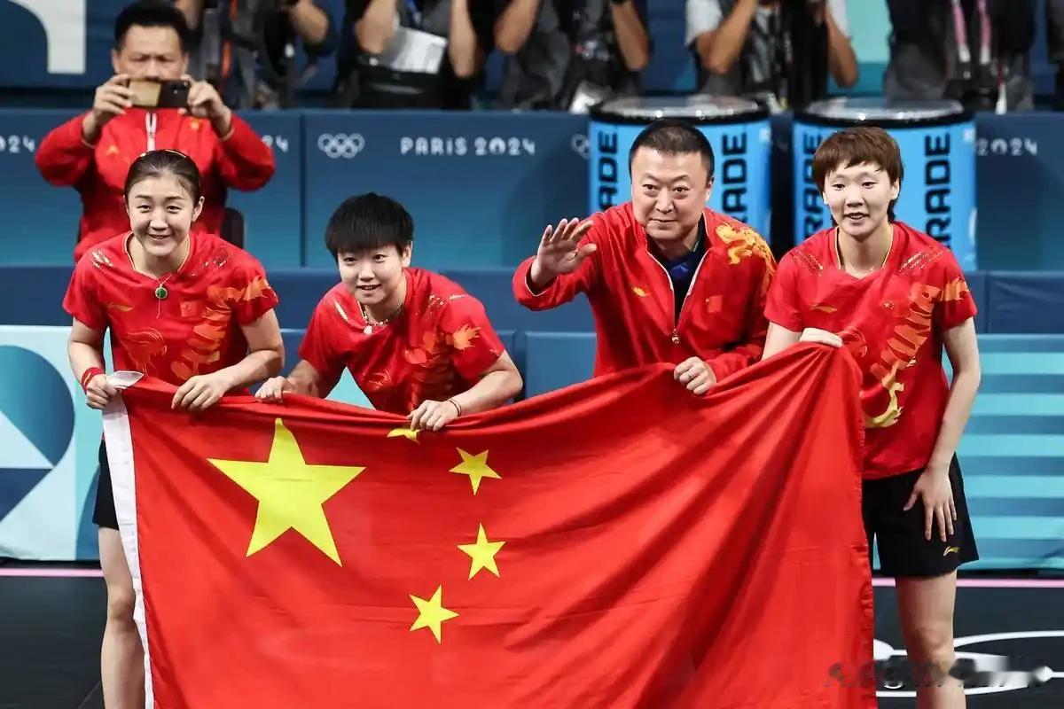 国外优秀乒乓球选手也在快速崛起，中国乒乓的统治力在变弱，但是依然存在，像三面国旗